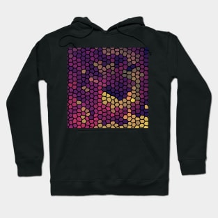 Painted Glass Of Sun Set Colors Pattern Hoodie